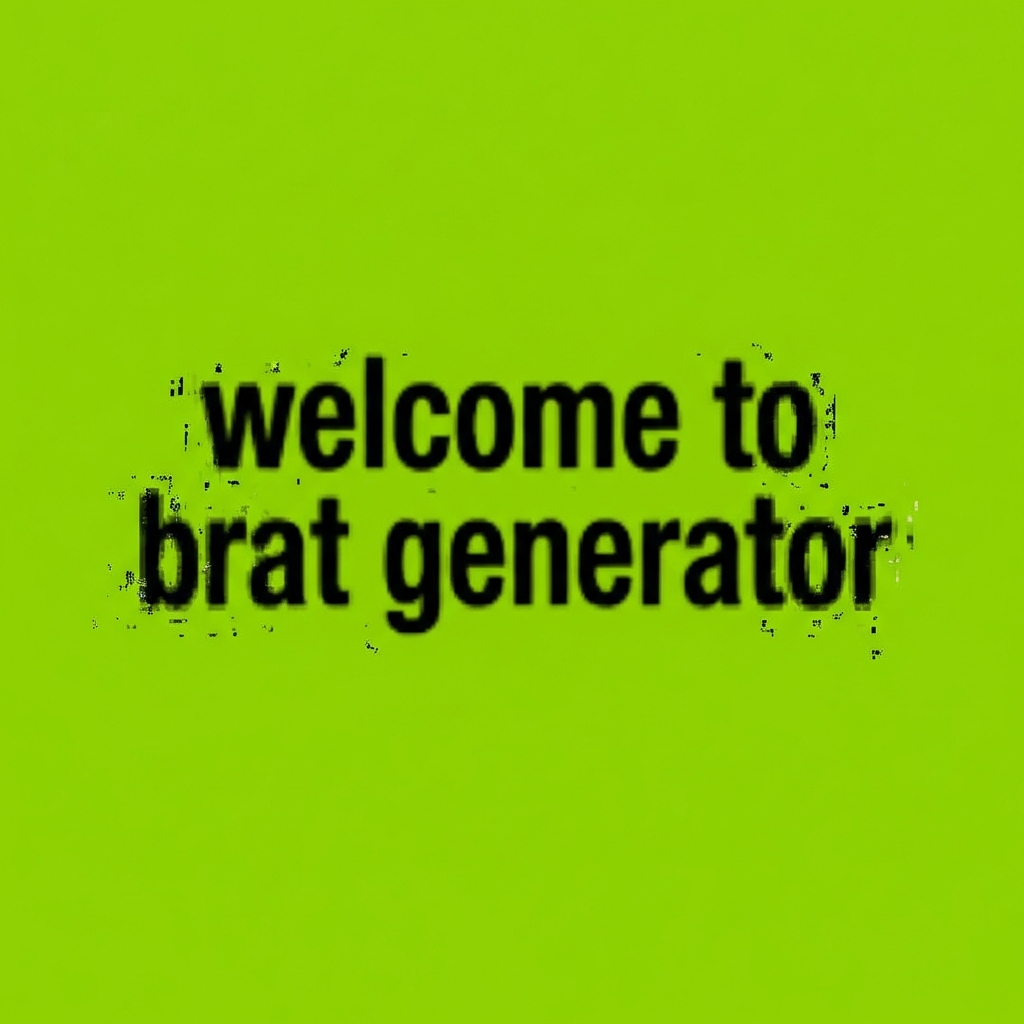 Welcome to Brat Generator - The Ultimate Free Tool for Brat Aesthetic
